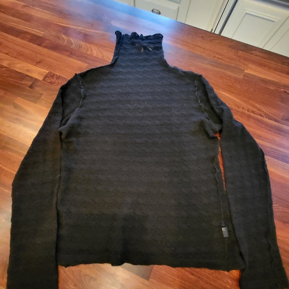 Just Cavelli Men's Sheer Turtleneck